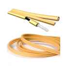 Готовый акустический кабель Van den Hul The CS-122 Hybrid 2х2м с разъемами "лопатка". Цвет: кремовый