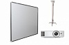 Интерактивная доска Exell 77" с проектором Exell EXD101W и креплением Digis DSM-2L