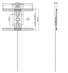 Кронштейн с вращением Digis DSM-P5664-Flip