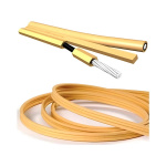 Готовый акустический кабель Van den Hul The CS-122 Hybrid 2х3м с разъемами "лопатка". Цвет: кремовый