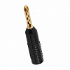 Разъём "банан" Atlas Achromatic Gold Z Plug Crimp - Black (под обжим)