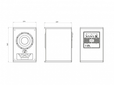 Активный сабвуфер M&K Sound Push-Pull X10, Мощность 350 ватт. Цвет: Матовый черный Активный сабвуфер M&K Sound Push-Pull X10, Мощность 350 ватт. Цвет: Матовый черный