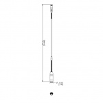 Микрофон на гусиной шее с двумя гибкими частями для MXC и MXCW, 50 см Shure MXC420DF/C