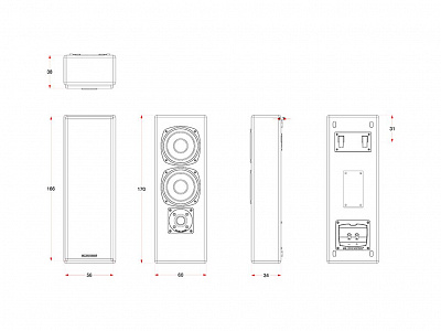 Настенные акустические системы [саундбар] M&K Sound MР950