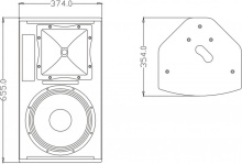 Пассивная 2-полосная акустическая система FDB LH12II