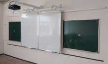 Рельсовая система PolyGlide Boards Slide МОНО-1 для ЖК/ИД 75/86/94; КР 230 (Р-маркер; Н-мел)