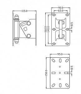 Универсальное настенное крепление для акустических систем FDB Audio WMB-M