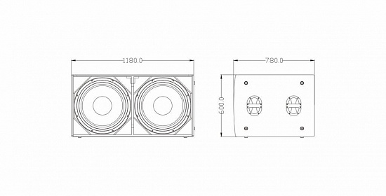 Пассивный сабвуфер FDB DLA221B (цвет чёрный)