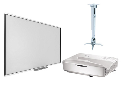 Интерактивная доска SMART SBM787V с проектором SMART UL110W и креплением DIGIS DSM-2