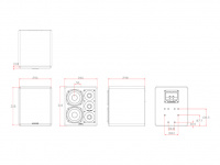 Мониторные акустические системы Miller & Kreisel® S150. Правый/Центр. Цвет: Матовый черный